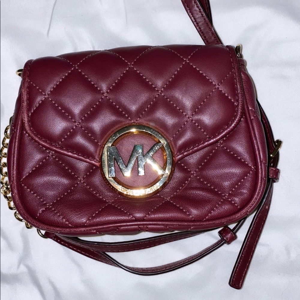 Authentic MK Cushion Crossbody Bag